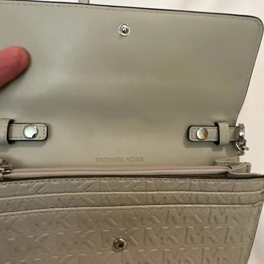 Michael Kors Light Gray Crossbody Bag